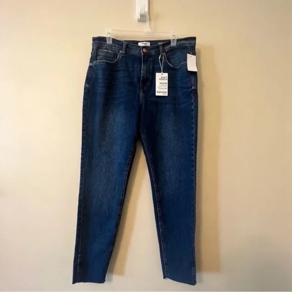 Kensie Jeans Size 10 High Rise Skinny w/ Raw Hem Jeans - Picture 3 of 8